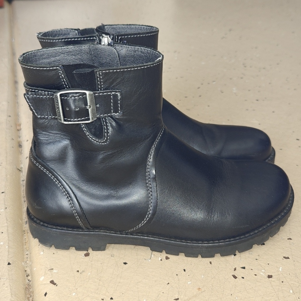Birkenstock Black Leather Boot Size 37